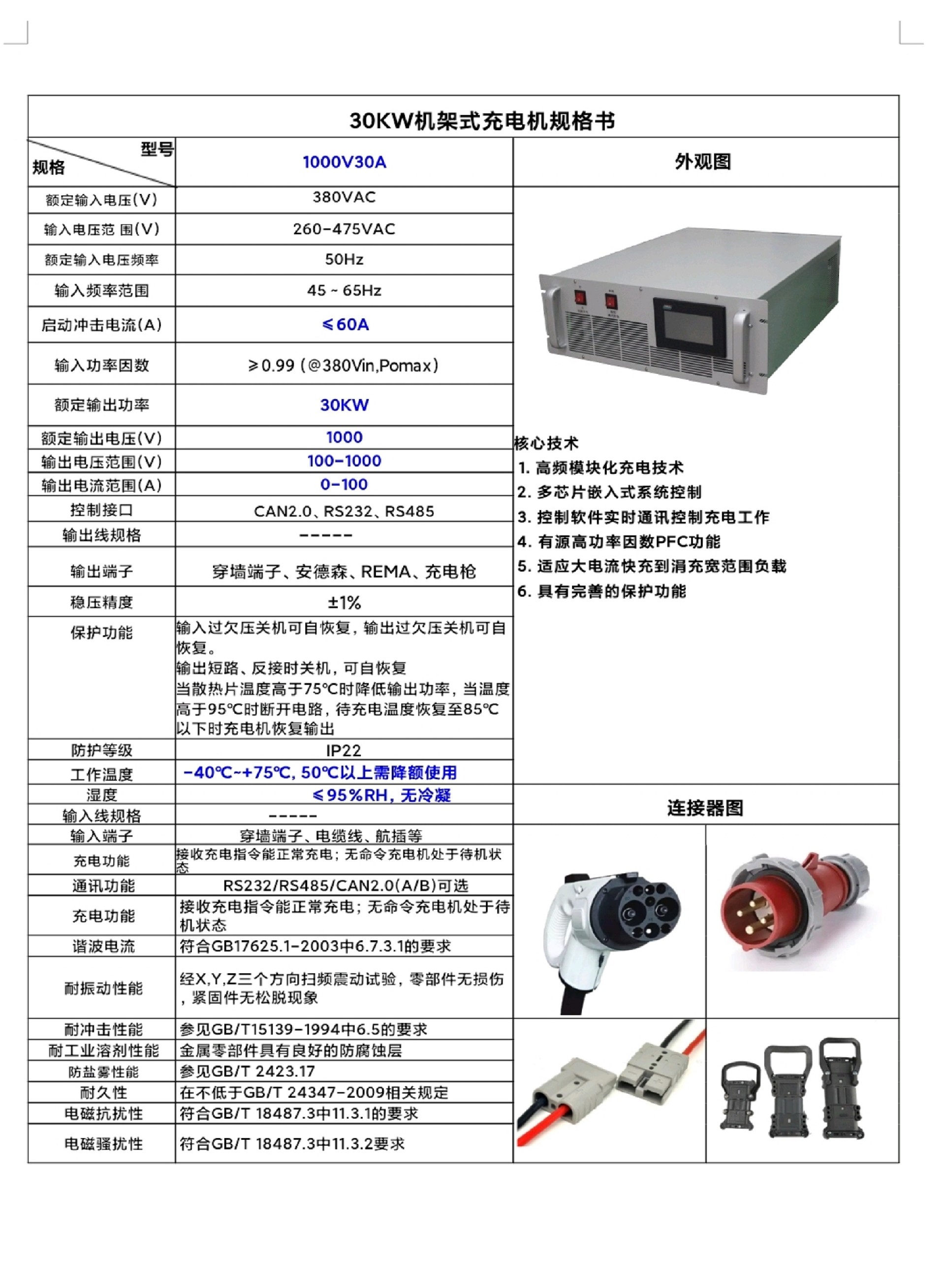 30KW非车载充电机