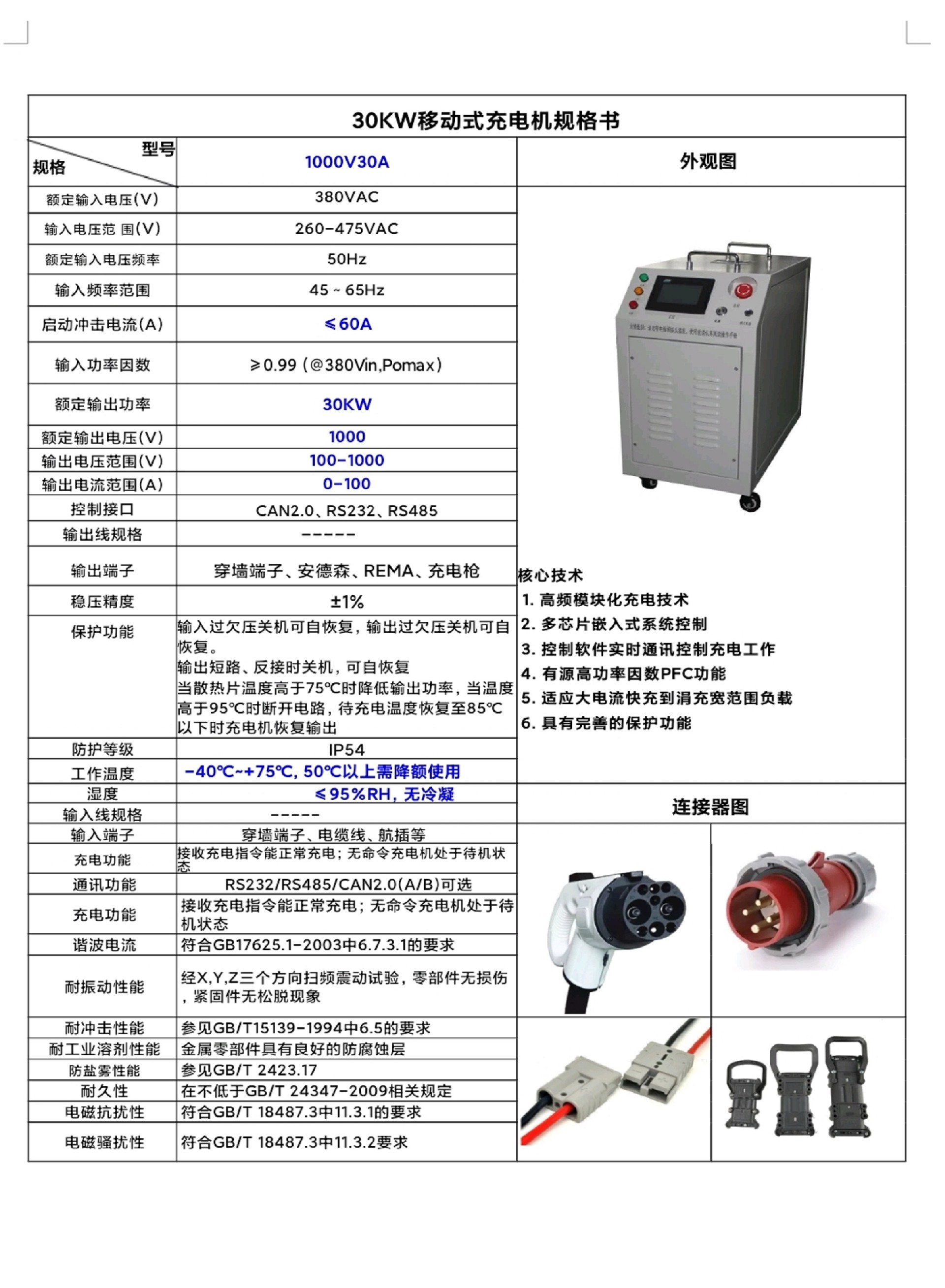 30KW非车载充电机
